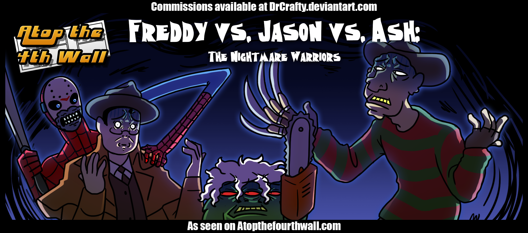 Freddy vs. Jason vs. Ash: the Nightmares Warriors. Фредди против Джепса вичестров.